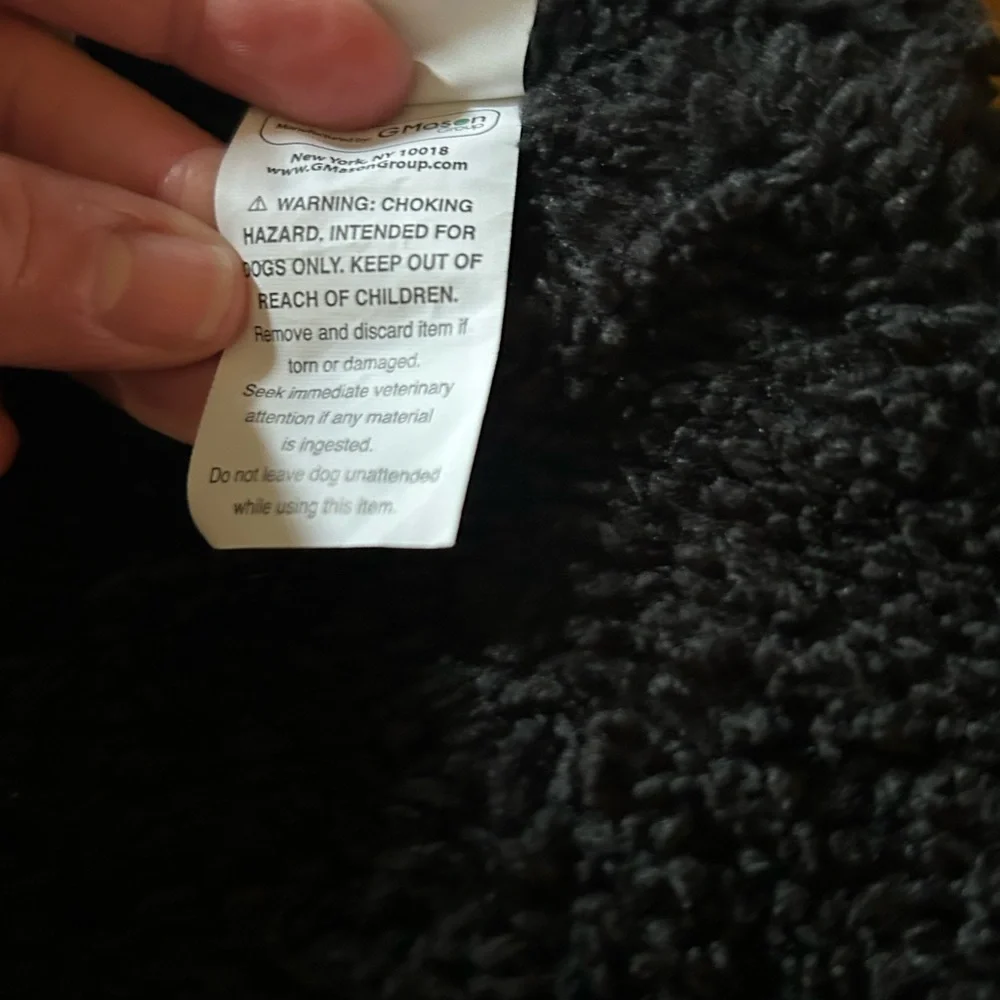 Black Hooded Dog Jacket - size medium